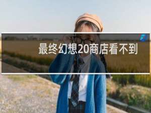 最终幻想20商店看不到