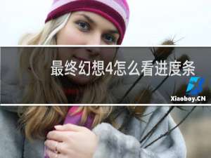 最终幻想4怎么看进度条