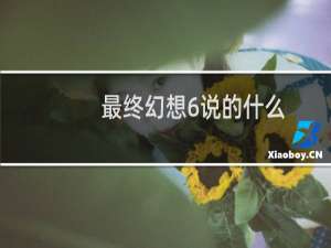 最终幻想6说的什么