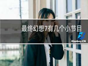 最终幻想7有几个小节目
