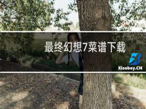 最终幻想7菜谱下载
