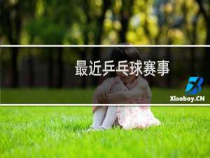 最近乒乓球赛事