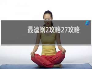 最逵蜗2攻略27攻略