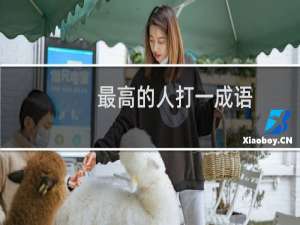 最高的人打一成语