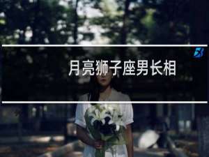 月亮狮子座男长相