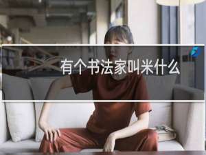 有个书法家叫米什么