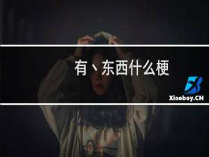有丶东西什么梗？有丶东西是什么意思什么梗