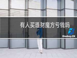 有人买理财魔方亏钱吗