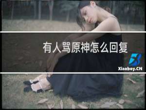 有人骂原神怎么回复