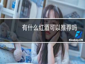 有什么红酒可以推荐吗