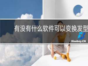 有没有什么软件可以变换发型