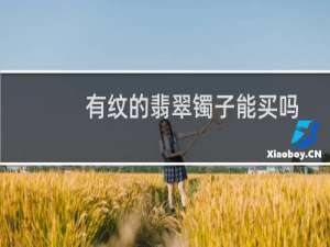 有纹的翡翠镯子能买吗