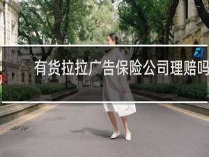 有货拉拉广告保险公司理赔吗