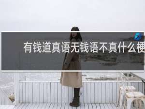 有钱道真语无钱语不真什么梗
