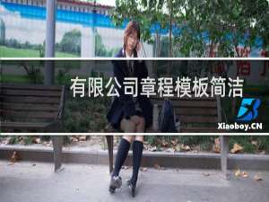 有限公司章程模板简洁