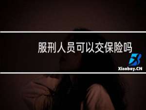 服刑人员可以交保险吗