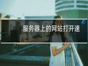 服务器上的网站打开速度非常慢