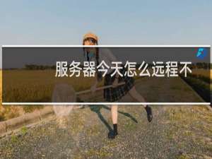服务器今天怎么远程不进去了呢重启也不行