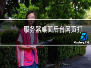 服务器桌面后台网页打不开