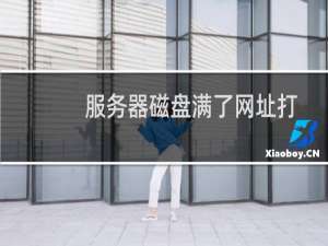 服务器磁盘满了网址打不开