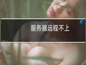 服务器远程不上，一直卡在登录界面