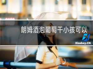 朗姆酒泡葡萄干小孩可以吃吗