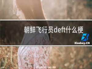 朝鲜飞行员deft什么梗