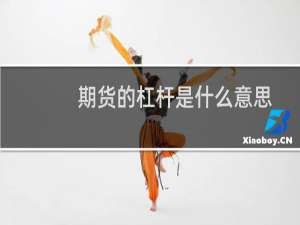 期货的杠杆是什么意思