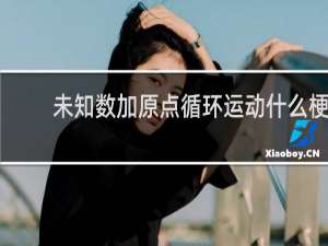 未知数加原点循环运动什么梗