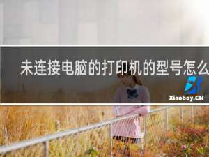 未连接电脑的打印机的型号怎么查