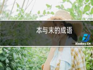 本与末的成语（含有本和末的成语包括意思急.）