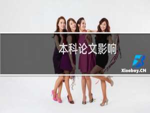 本科论文影响