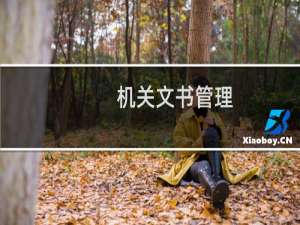 机关文书管理(关于机关文书管理的简介)