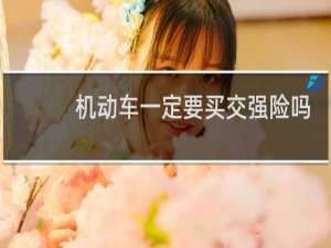 机动车一定要买交强险吗
