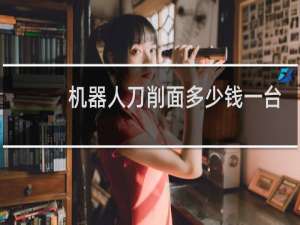 机器人刀削面多少钱一台