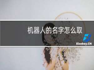 机器人的名字怎么取