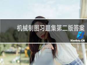 机械制图习题集第二版答案