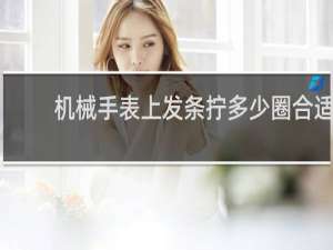 机械手表上发条拧多少圈合适