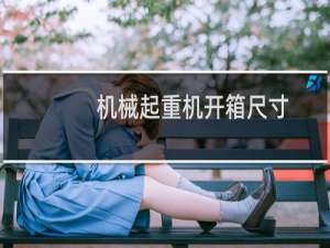 机械起重机开箱尺寸