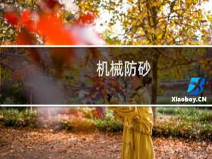 机械防砂