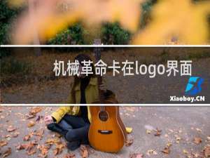 机械革命卡在logo界面