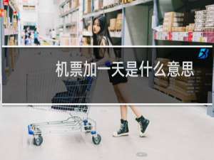 机票加一天是什么意思
