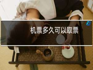 机票多久可以取票
