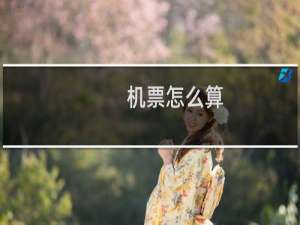 机票怎么算