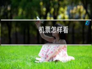 机票怎样看