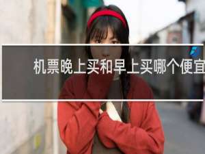 机票晚上买和早上买哪个便宜