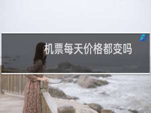 机票每天价格都变吗