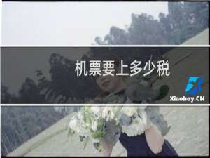 机票要上多少税