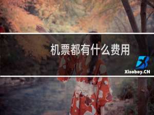 机票都有什么费用