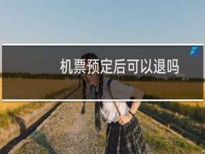 机票预定后可以退吗